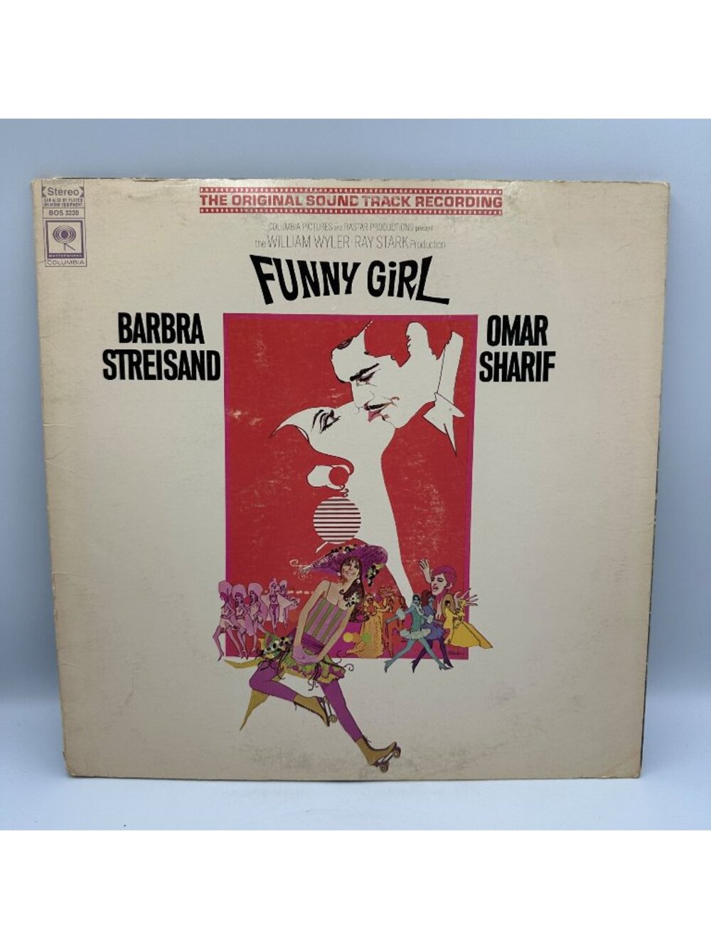 Funny Girl Soundtrack Barbra Streisand Omar Sharif 1968 LP 12" Columbia BOS3220